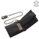 Leather wallet with motor chain black RFID MPA9641 / T