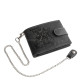 Leather wallet with biker pattern GreenDeed CHOP1021/TL black
