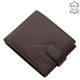 Portefeuille en cuir avec protection RFID marron ACL1026/T