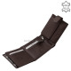 Portefeuille en cuir avec protection RFID marron ACL1026/T