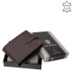Portefeuille en cuir avec protection RFID marron ACL1026/T