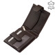 Portefeuille en cuir avec protection RFID marron ACL6002L/T