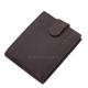 Leather wallet with RFID protection brown LSH09/T
