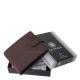 Kožená peňaženka s RFID ochranou hnedá LSH1026/T