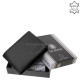Usnjena denarnica z RFID zaščito črna ACL1021