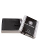 Bőr pénztárca RFID védelemmel fekete AST08/T