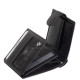 Leren portemonnee met RFID-bescherming zwart AST08/T