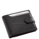 Usnjena denarnica z RFID zaščito črna AST08/T