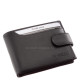 Usnjena denarnica z RFID zaščito črna AST102/T