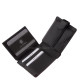 Portafoglio in pelle con protezione RFID nero AST1027/T