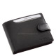 Leather wallet with RFID protection black AST1027/T