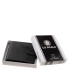 Bőr pénztárca RFID védelemmel fekete DVI08/T