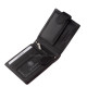 Portafoglio in pelle con protezione RFID nero DVI08/T