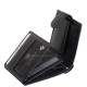 Leather wallet with RFID protection black DVI08/T