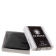Bőr pénztárca RFID védelemmel fekete DVI102/T