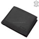 Usnjena denarnica z RFID zaščito črna La Scala TGN1021
