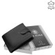 Usnjena denarnica z RFID zaščito črna La Scala TGN1027/T