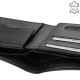 Bőr pénztárca RFID védelemmel fekete La Scala TGN1027/T