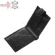 Portafoglio in pelle con protezione RFID nero RG09/T