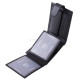 Portofel din piele cu protectie RFID negru RG102 / T