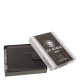 Leren portemonnee met RFID-bescherming zwart SHL1021/T