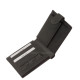 Usnjena denarnica z RFID zaščito črna SHL1027/T