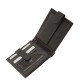 Leren portemonnee met RFID-bescherming zwart SHL6002L/T