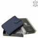 Leather wallet with RFID protection blue ACL102/T
