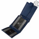 Ledergeldbörse mit RFID-Schutz blau TGN6002L/T