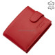 Leather wallet with RFID protection red ACL09/T