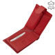 Leather wallet with RFID protection red ACL09/T