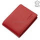 Bőr pénztárca RFID védelemmel piros ACL1021