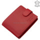 Leather wallet with RFID protection red ACL1021/T