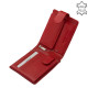 Leather wallet with RFID protection red ACL1021/T