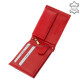 Bőr pénztárca RFID védelemmel piros La Scala TGN1021