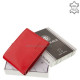 Bőr pénztárca RFID védelemmel piros La Scala TGN1021