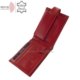 Læderpung med RFID -beskyttelse rød RG1021 / T