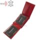 Læderpung med RFID -beskyttelse rød RG1021