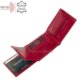 Læderpung med RFID -beskyttelse rød RG1021
