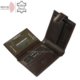Leather wallet with RFID protection dark brown RG09 / T