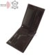 Leather wallet with RFID protection dark brown RG1021