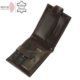 Portefeuille en cuir avec protection RFID marron foncé RG6002L / T