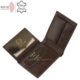 Leather wallet dark brown Giultieri RF09