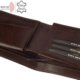 Leather wallet dark brown Giultieri RF09