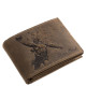 Ledergeldbörse mit Wasserballmuster GreenDeed POLO1021 braun