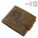Leather wallet with retriever pattern RFID MVR08 / T