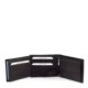 Leren herenportemonnee DG44 / A zwart