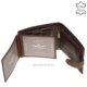 Portefeuille pour hommes en cuir de luxe Corvo Bianco CBS6002L / T marron