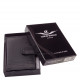 Corvo Bianco Luxusný kožený držiak na karty čierny CBL808/T
