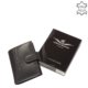 Corvo Bianco Luxusný kožený držiak na karty čierny CBS808 / T